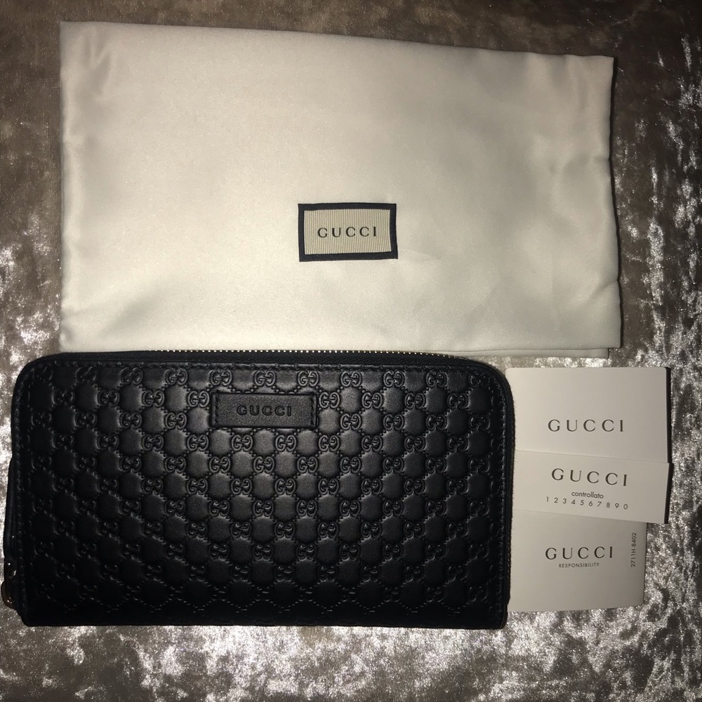 ⭐️BRAND NEW - 100% Auth Gucci Guccissima Wallet⭐️ - Picture 1 of 8